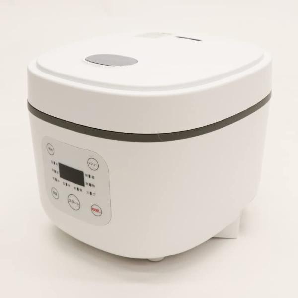 ヒロコーポレーションコンパクトライスクッカー HK-CRC03 3合炊き炊飯器 (ホワイト)
