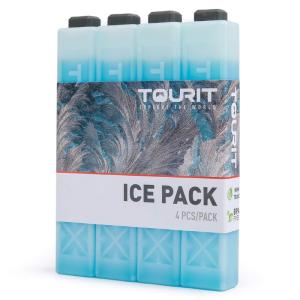 トウリト（TOURIT） 保冷剤 長持ち 繰り返し使用可 4/8/12個セット買い スティック型 (ブルー（4個セット）)