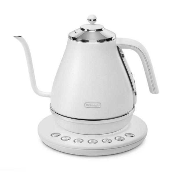 デロンギ(DeLonghi) 電気ケトル アイコナ カフェ ホワイト ?温度設定機能/保温機能付き ...