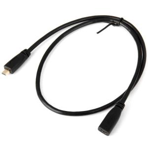 Cablecc HDMI 1.4 DタイプマイクロHDMIオスtoマイクロHDMIメスM / F延長ケーブル30 cm｜kirakira-cyura-shop3