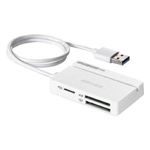 バッファロー USB3.0 マルチカードリーダー スタンダード（ホワイト） BSCR100U3WH｜kirakira-cyura-shop3