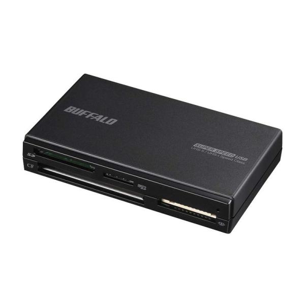 バッファロー BUFFALO UHS-II対応 USB3.0 マルチカードリーダー ブラック BSC...