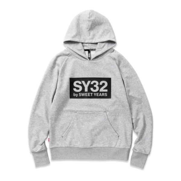 sy32 by sweet years パーカー box logo GRAY TNS1704-2 (...