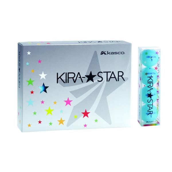 キャスコ(Kasco) ゴルフボール KIRA STAR2 キラスター2N アクア ダース
