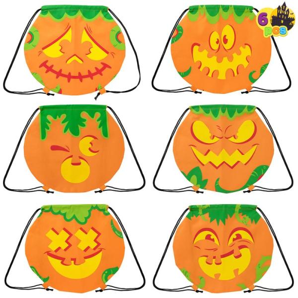 JOYIN ハロウィン 巾着型お菓子バッグ ハロウィン パンプキンフェイスバックパック 子供用 ハロ...