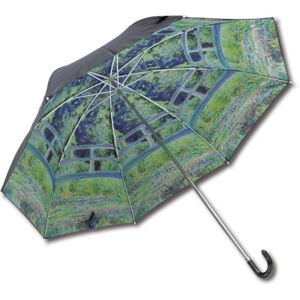 名画折りたたみ傘 ?ミュージアムアートコレクション? 晴雨兼用 モネ「睡蓮の池と日本の橋」