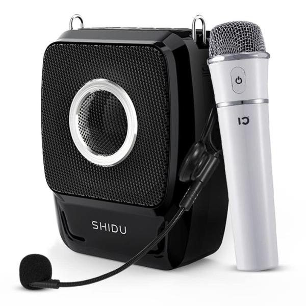 SHIDU ワイヤレス ハンズフリー拡声器 小型 高出力25W イベント用スピーカー ポータブル 音...