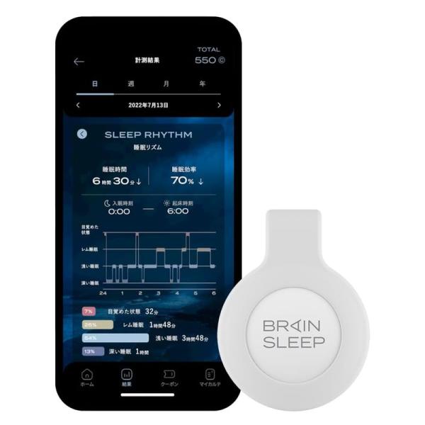 BRAIN SLEEP ブレインスリープ コイン 睡眠 デバイス 睡眠計測 アプリ