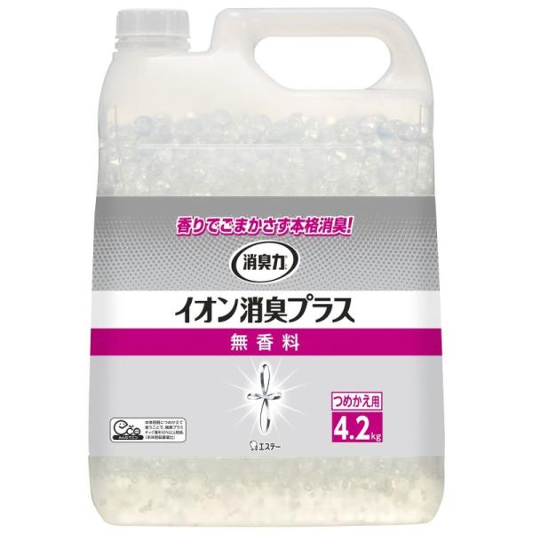 消臭力 イオン消臭プラス 大容量 部屋 トイレ用 置き型 無香料 業務用 つめかえ 4.2ｋｇ クリ...