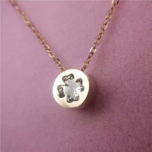 ネックレス スワロフスキー 四葉クローバー ピンクゴールド カラフル