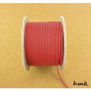編み込み丸革紐 」 3mm×1m 1m単位 革紐 レザーコード 量り売り レザー