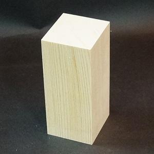 聖観音用仏頭　角材！聖観音様の頭を彫ってみよう初めての仏像彫刻