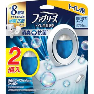 ファブリーズ 消臭芳香剤 消臭+抗菌 トイレ用 ウルトラ・フレッシュ・シャボン 6.3mLｘ2個