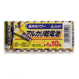 三菱 単4形 アルカリ乾電池 10本セット LR03N/10S 単四電池 [free]｜kirakuya