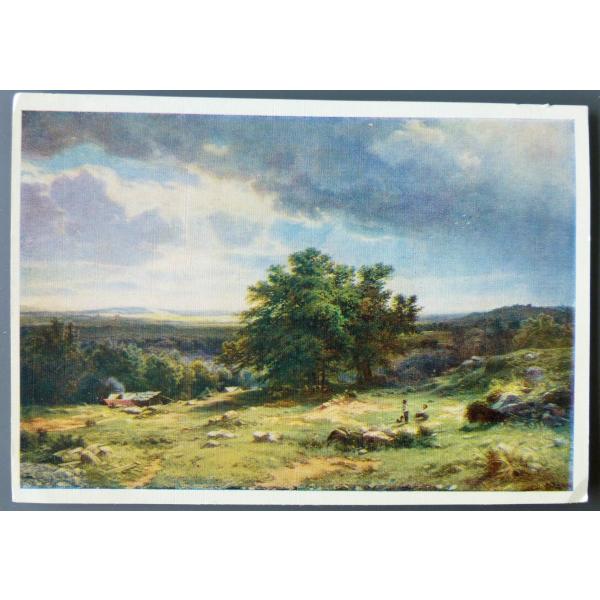 ■ポストカード　イヴァン シーシキン　デュッセルドルフ周辺の眺め　海外輸入  ivan Shishk...