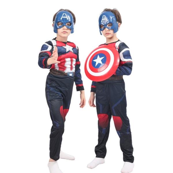 ハロウィン 子供 halloween costum キャプテン アメリカ 風 アベンジャーズ Cap...