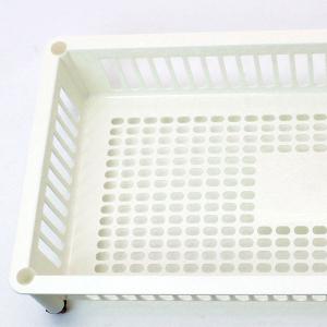 ベッド下ワゴン キャスター付き アイボリーの詳細画像2