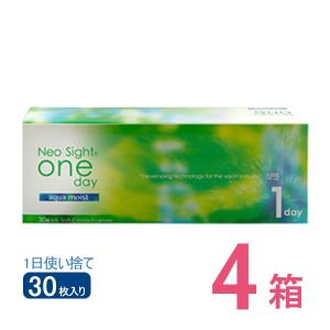 ネオサイトワンデー アクアモイスト 4箱セットアイレ 1日使い捨て コンタクトレンズ