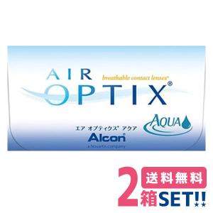 【ネコポス送料無料】2week エアオプティクスアクア 2箱セット(1箱6枚入) 2週間使い捨てソフトコンタクトレンズ ※代引き・日時指定不可【★】