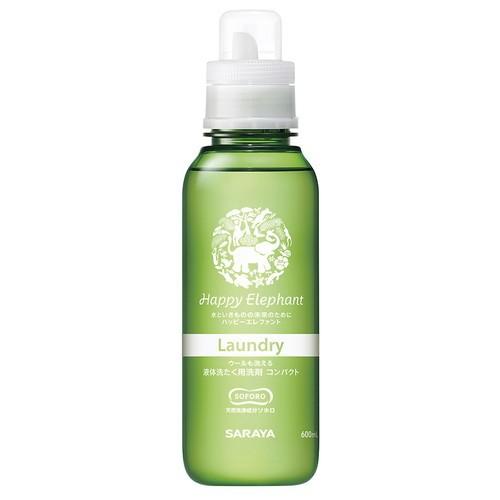 ハッピーエレファント 液体洗たく用洗剤（本体）600ml 【東京サラヤ】