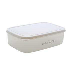 レクタングルコンテナ L（1270ml） ホワイト 【エンバランス】 EMBALANCE RECTANGLE CONTAINER 【エンバランス】｜kirarasizen