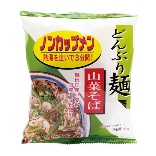 どんぶり麺・山菜そば 78g 4食【トーエー】