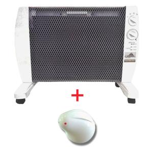 【5,000円相当の冷え対策特典付き】マイカの岩盤浴（ホワイト）［M-1000W型］+ 青葉のうさぎ ※代引・同梱・キャンセル不可【メーカー直送品】