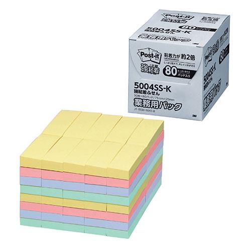 3M Post-it ポストイット 強粘着ふせん パステルカラー 業務用 4色 3M-5004SS-...