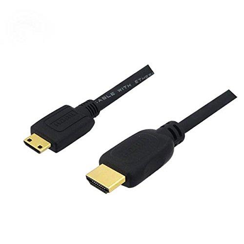 3Aカンパニー ミニHDMIケーブル 1m 4K/3D対応 HDMI-miniHDMI変換ケーブル ...