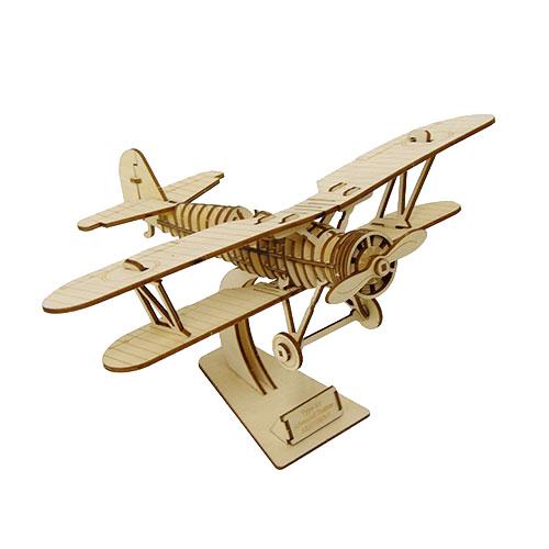 エーゾーン Wooden Art ki-gu-mi 複葉機 X9105-16
