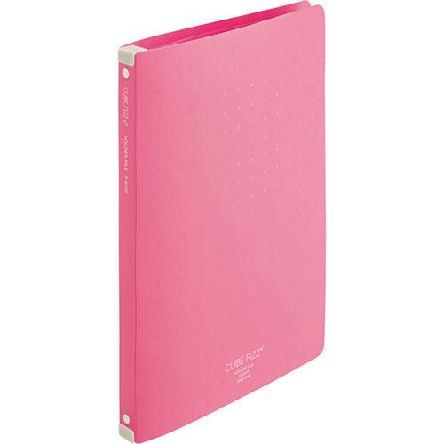 LIHIT LAB. CUBE FIZZ ホルダーファイル(ワイヤ式) ピンク N-6400-12-...