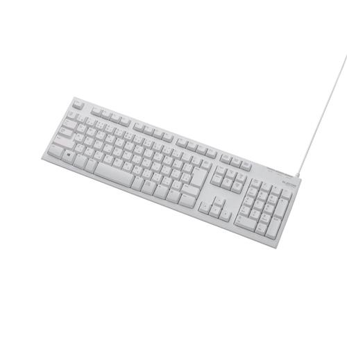 エレコム　USB接続 スタンダードキーボード　TK-FCM062WH