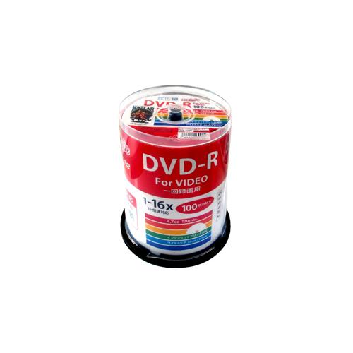 HI DISC　DVD-R 4.7GB 100枚スピンドル CPRM対応 ワイドプリンタブル　HDD...