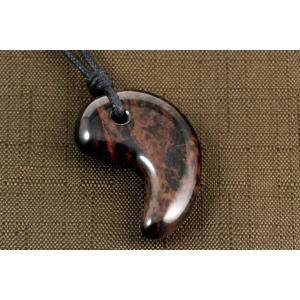 天然石 勾玉ペンダント 十勝石