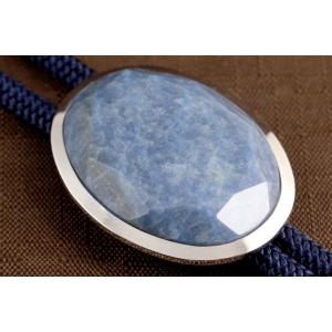 ループタイ フレーム付き ブルーアベンチュリン(カット)