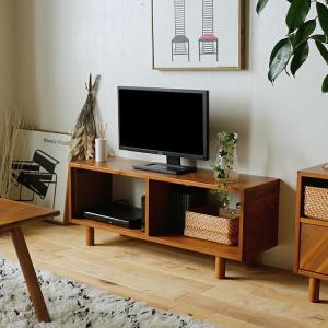 テレビ台 ローボード 天然木 レトロ調 Timber 幅150cm （ テレビラック