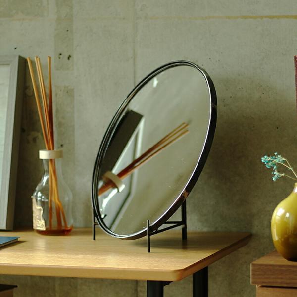 Round Mirror L ミラー 鏡 壁掛け インテリア ウォール ミラー ミッドセンチュリー ...