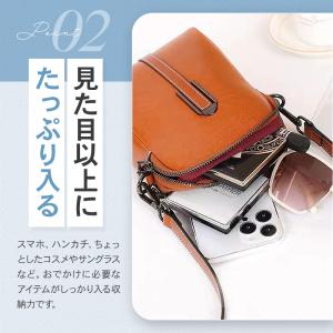 スマホポーチ 革 スマホショルダー レディース...の詳細画像5