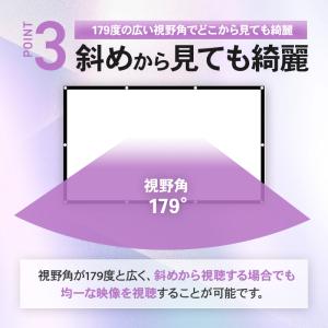 プロジェクタースクリーン 吊り下げ 家庭用 1...の詳細画像5