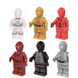 スターウォーズ　C-3PO ダーススタードロイド　ほか　ドロイド　6体セット　レゴ互換　