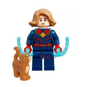 キャプテンマーベル  犬付き  ミニフィグ  レゴ互換 アベンジャーズ