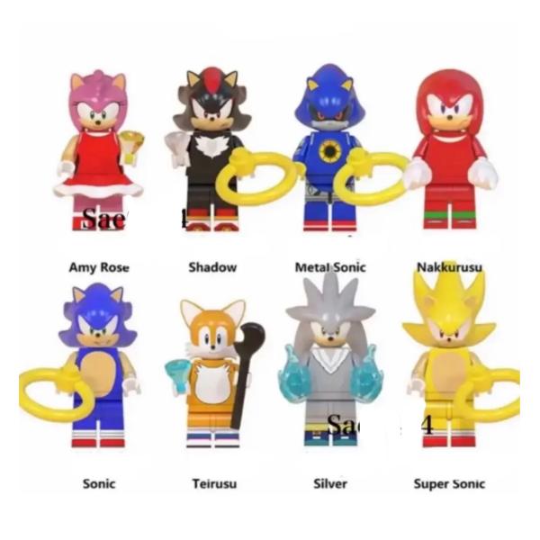 ソニック　ソニック・ザ・ヘッジホッグ　ミニフィグ　8体セット　レゴ互換