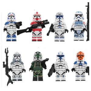スターウォーズ　アーマード仕様　クローントルーパー　ミニフィグ　8体セット　レゴ互換