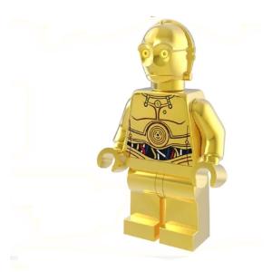 C-3PO  ゴールドカラー （クロームメッキ） レゴ 互換  スターウォーズ｜kirattofigure