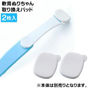 軟膏ぬりちゃん 専用取り換えパッド 2枚入り 替えパッド 交換 パット ぬりプレート 軟膏塗り棒 折りたたみ式 背中 薬 塗り 一人 クリーム 塗り薬 塗る｜kirei-supple