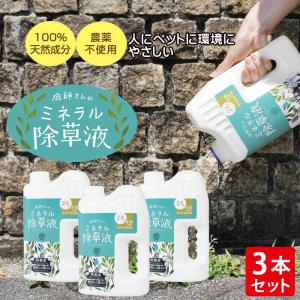 ドリーム 庭師さんのミネラル除草液 2L 3個セット 除草剤 無農薬 人畜無害 液体 雑草駆除剤 雑草対策 子供やペットにも安心 安全 非農耕地用 送料無料