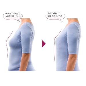 さらしキャミソール 小柄補整ボディシェイパー ...の詳細画像4