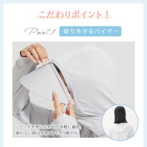 UVカットパーカー ラッシュガード レディース...の詳細画像5