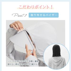 ラッシュガード レディース UVカットパーカー...の詳細画像3