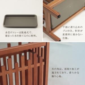 大湊文吉商店 秋田杉 格子傘立 OM-181(...の詳細画像5